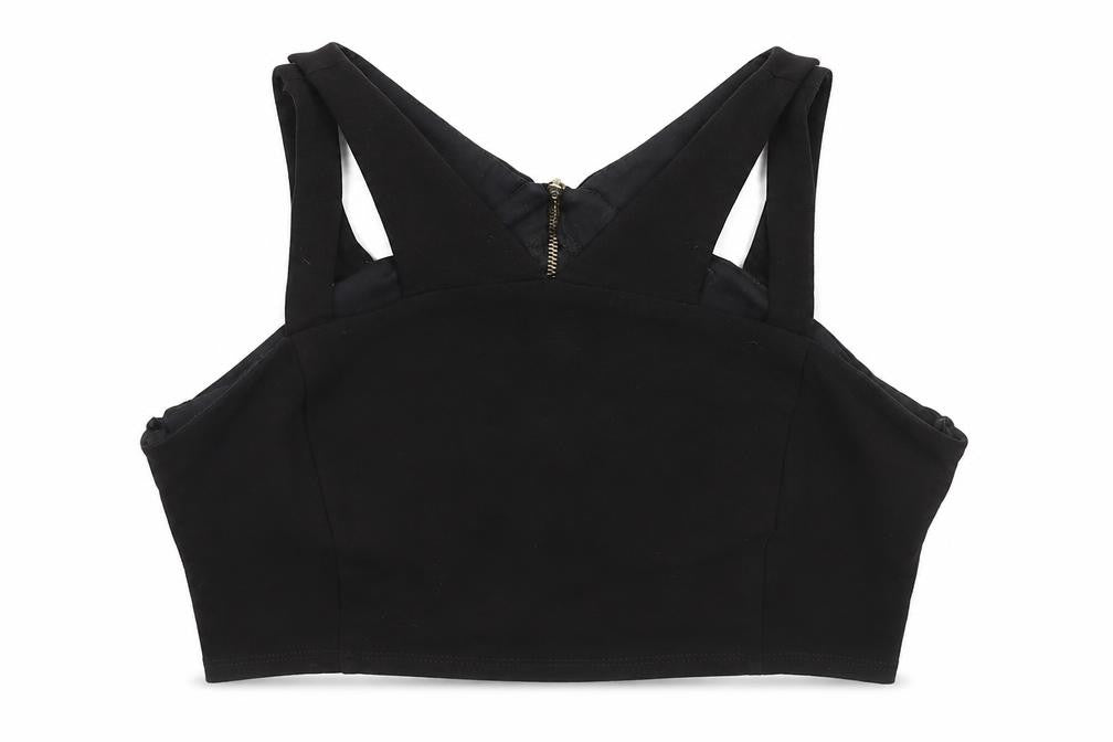 New Look Womens Black  Viscose Basic Tank Size 10 High Neck