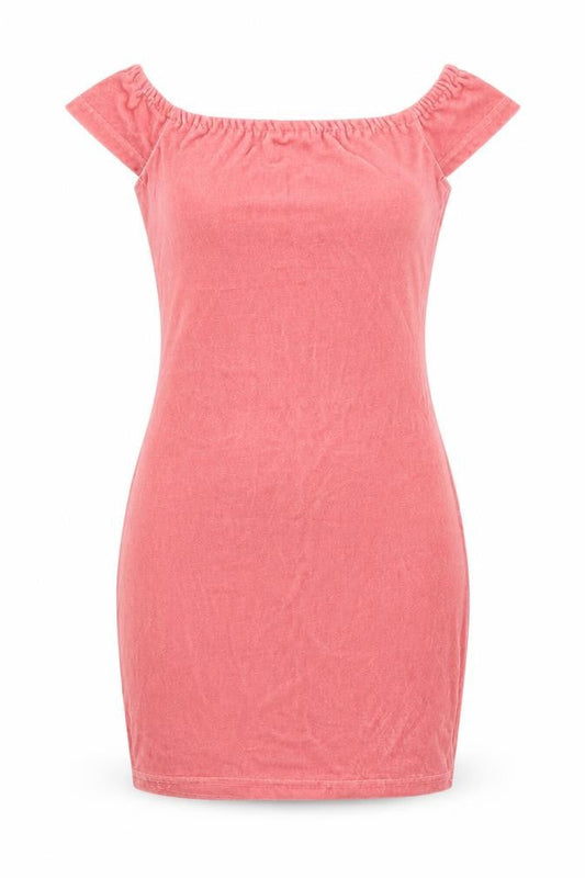 SHEIN Womens Pink  Polyester Pencil Dress  Size S Square Neck