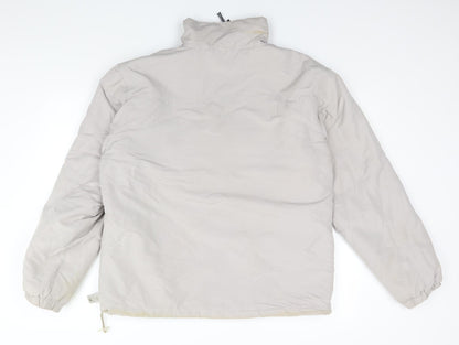 Henley Womens Grey High Neck  Polyester Pullover Jumper Size M