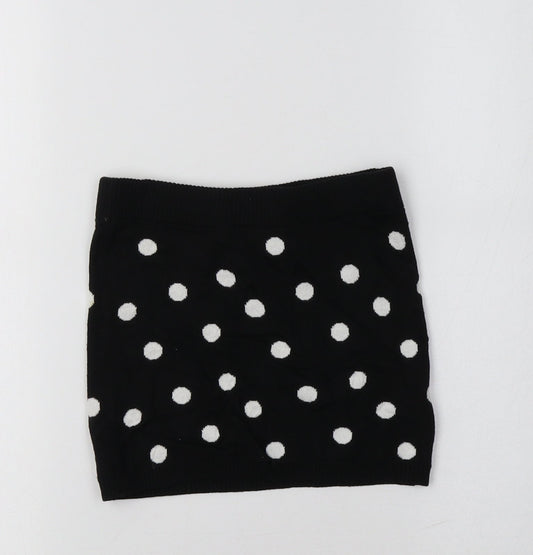 H&M Girls Black Polka Dot Cotton Mini Set Size 3-4 Years  Regular