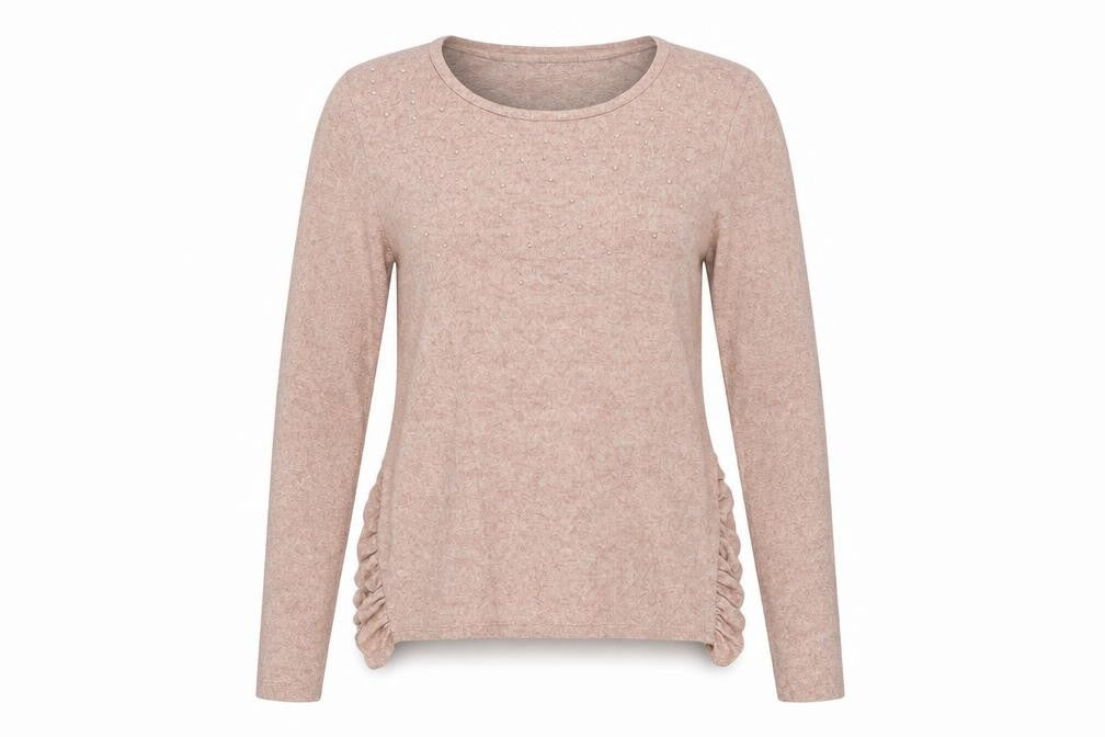 NEXT Womens Pink Crew Neck  Viscose Pullover Jumper Size 10
