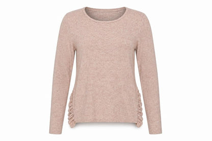 Next Womens Pink Crew Neck  Viscose Pullover Jumper Size 10
