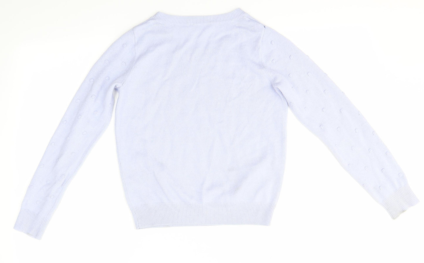 Dorothy Perkins Womens Purple Round Neck  Acrylic Pullover Jumper Size 6