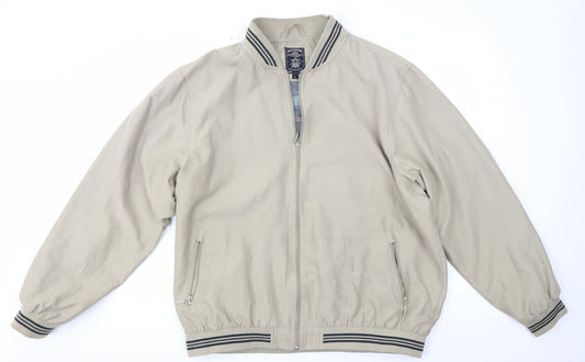 Kensington Mens Beige   Overcoat Coat Size L