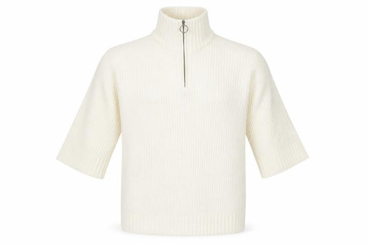 H&M Mens Ivory High Neck  Acrylic Pullover Jumper Size S