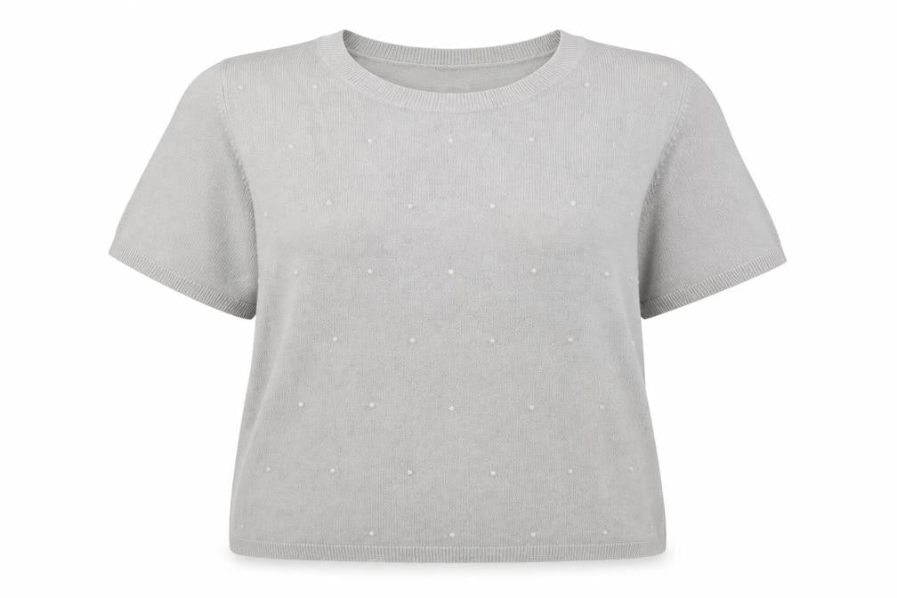 Marks & Spencer Womens Grey Round Neck  Acrylic Pullover Jumper Size 16