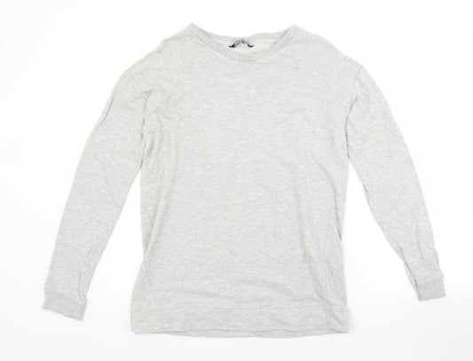 Select Womens Grey Crew Neck  Cotton Pullover Jumper Size 14