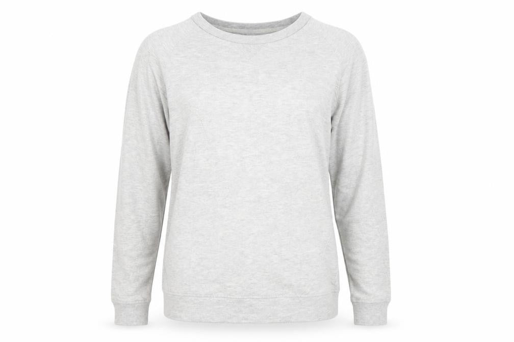 Select Womens Grey Crew Neck  Cotton Pullover Jumper Size 14