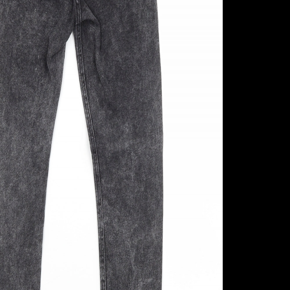 Primark Womens Grey  Cotton Skinny Jeans Size 10 L27 in Regular