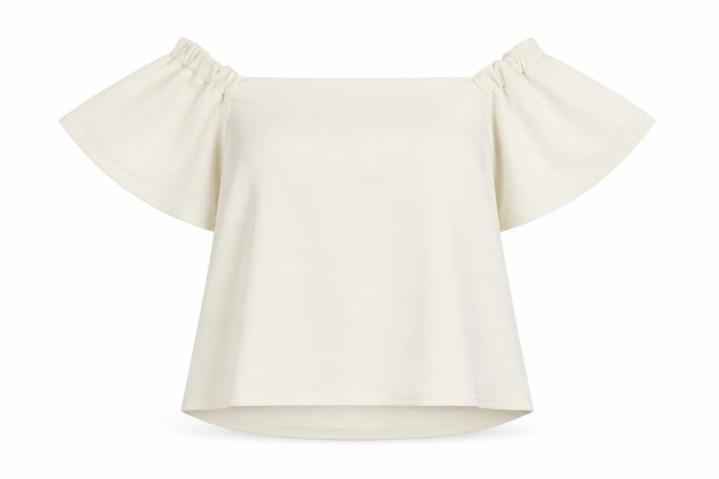 Boohoo Womens White  Polyester Basic Blouse Size 12 Boat Neck