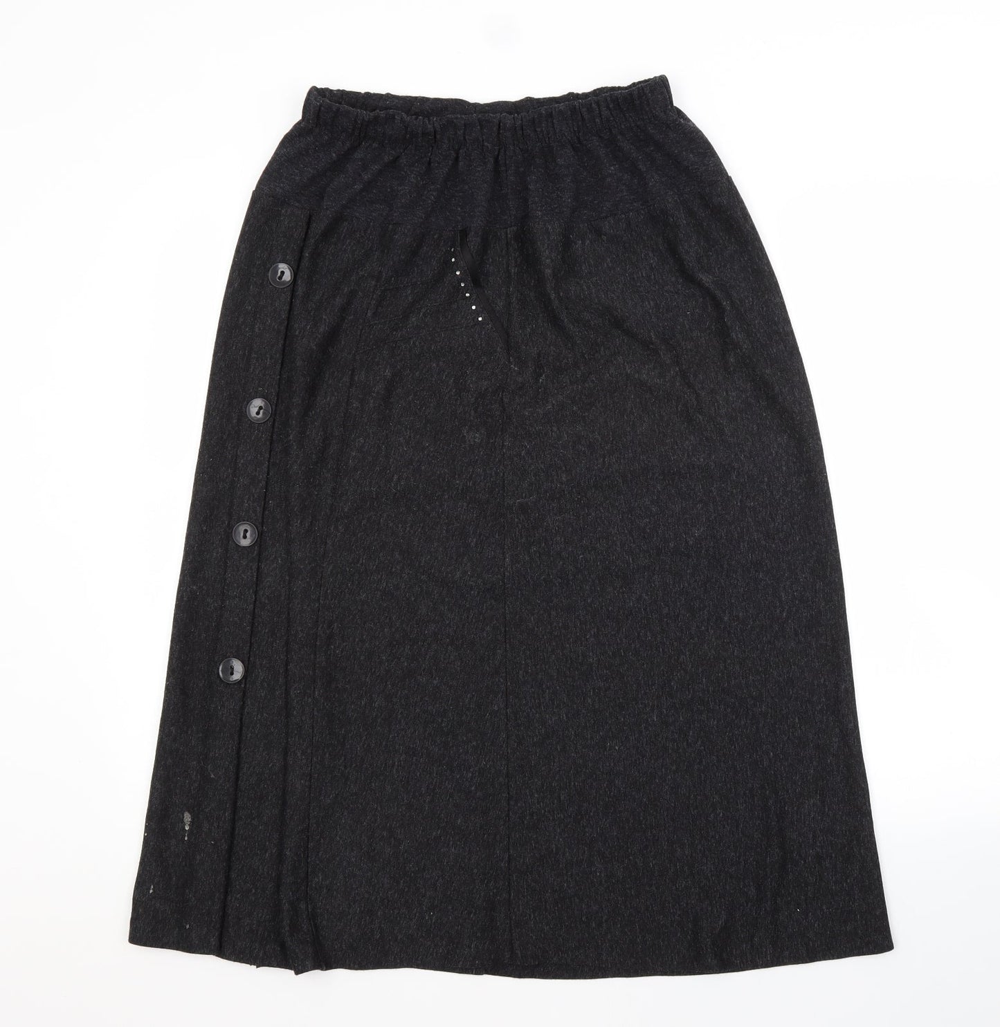 Preworn Womens Grey   A-Line Skirt