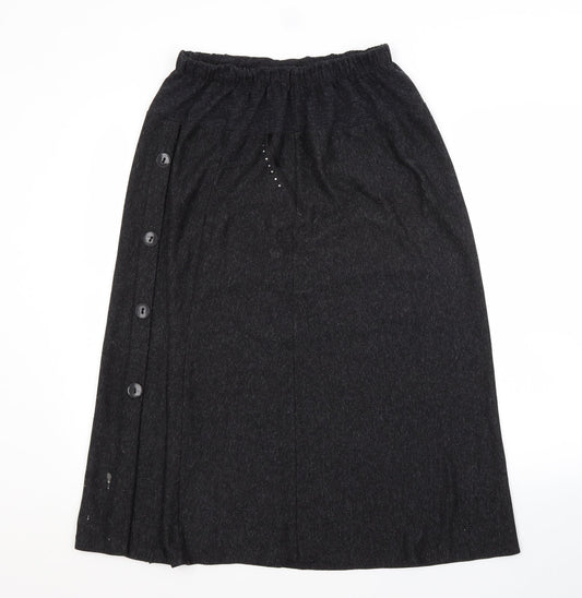 Preworn Womens Grey   A-Line Skirt