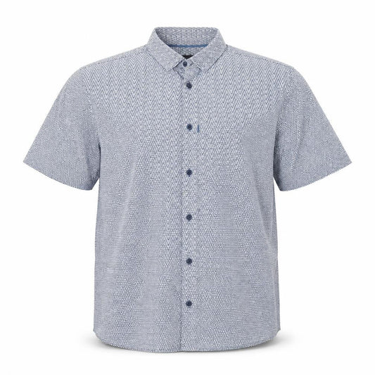 SILVER EIGHT Mens Blue Argyle/Diamond Cotton  Button-Up Size M Collared