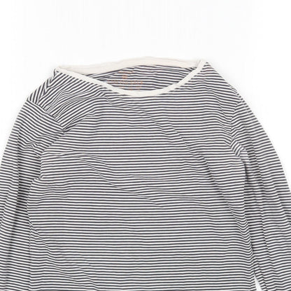 Preloved Primark Womens Multicoloured Striped  Basic T-Shirt Size 2XS Round Neck - Detail