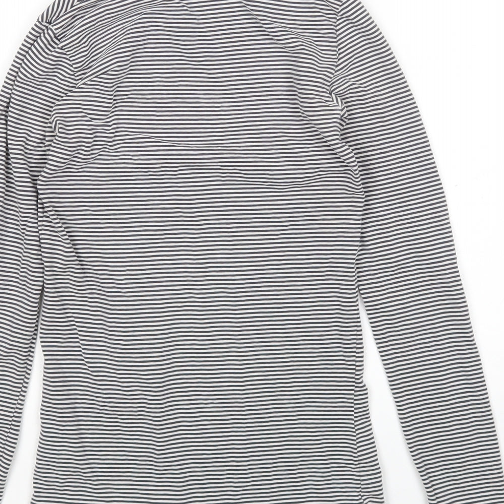 Primark Womens Multicoloured Striped  Basic T-Shirt Size 2XS Round Neck