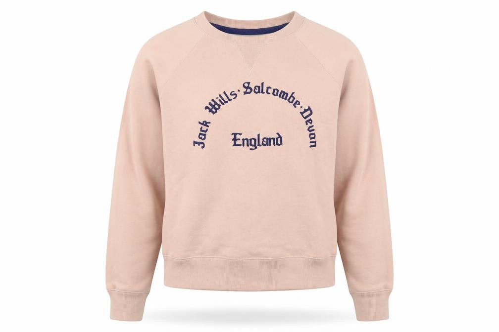 Jack Wills Womens Pink  Cotton Pullover Sweatshirt Size 6