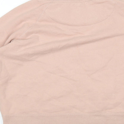 Jack Wills Womens Pink  Cotton Pullover Sweatshirt Size 6