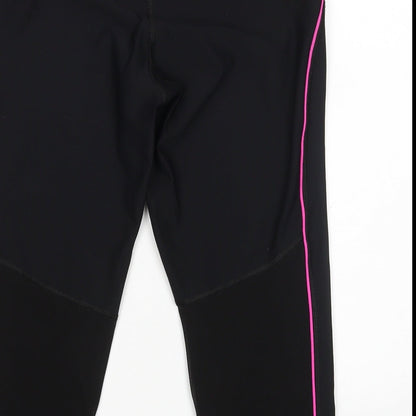 Ki Womens Black  Polyester Compression Shorts Size M L20 in Regular