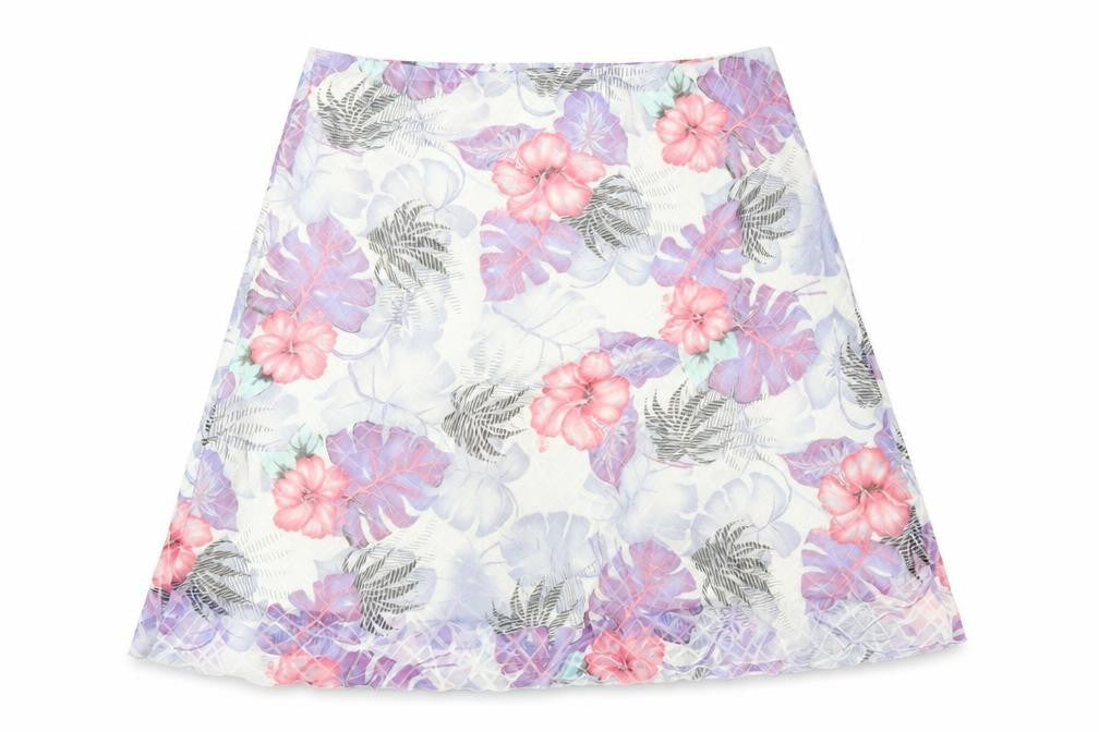 EYE CATCH Womens Multicoloured Floral Polyester A-Line Skirt Size 26
