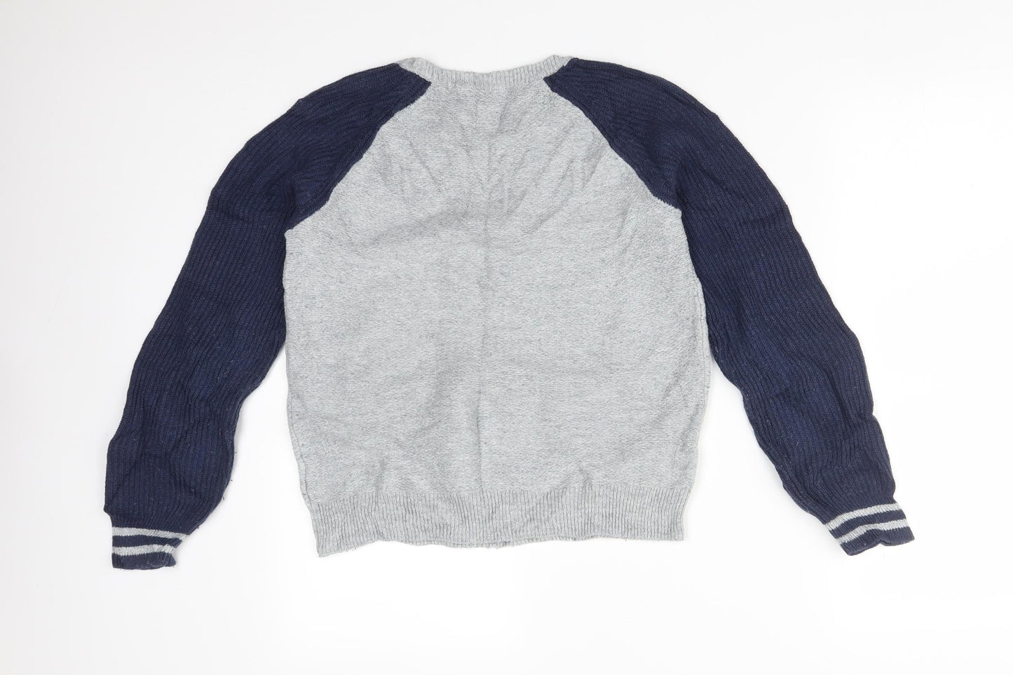 Gap Boys Multicoloured Colourblock Cotton Pullover Sweatshirt Size 12 Years