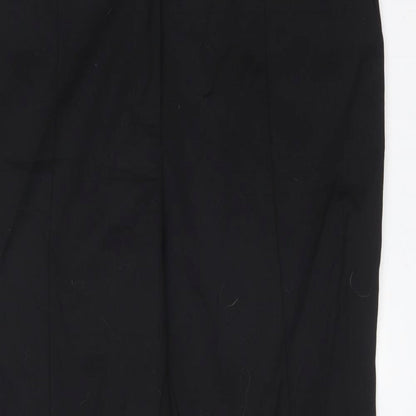 Very Womens Black  Cotton Dress Pants Trousers Size 12 L26 in Regular