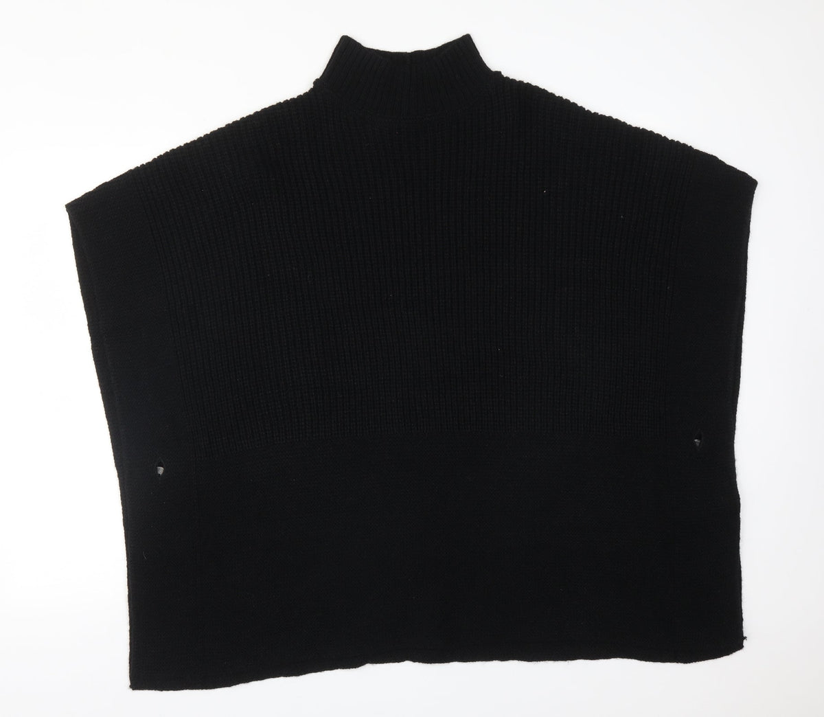 Love Knitwear Womens Black   Jacket Poncho Size M