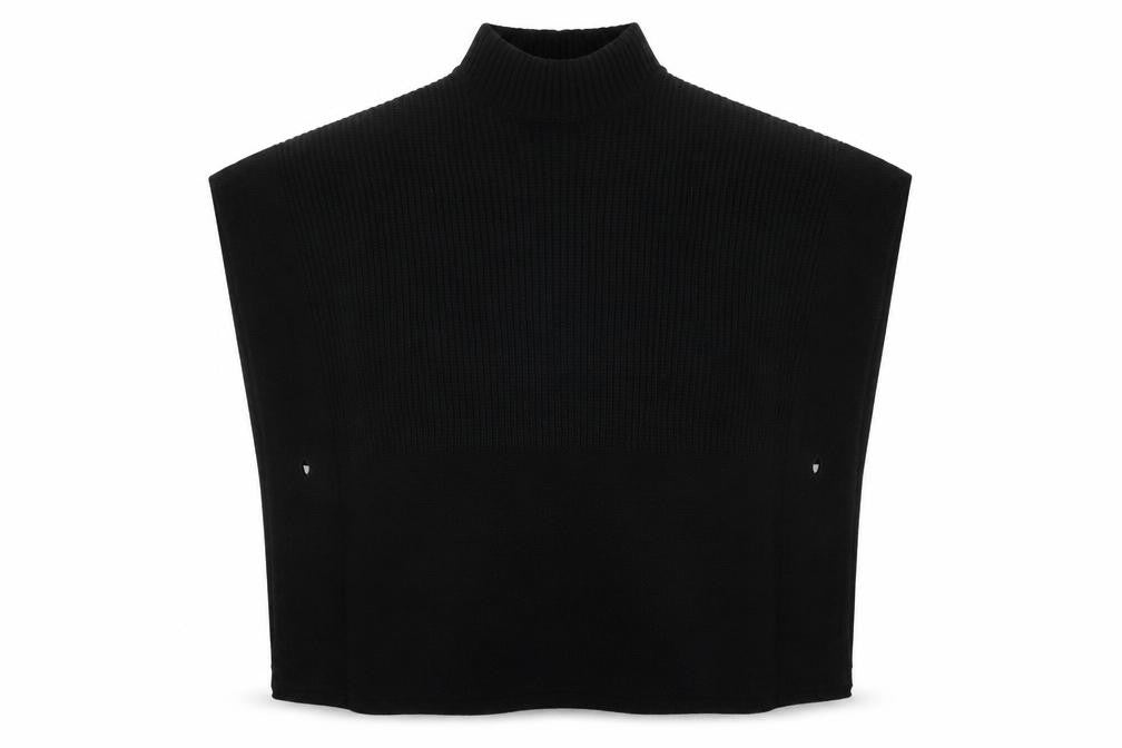 Love Knitwear Womens Black   Jacket Poncho Size M