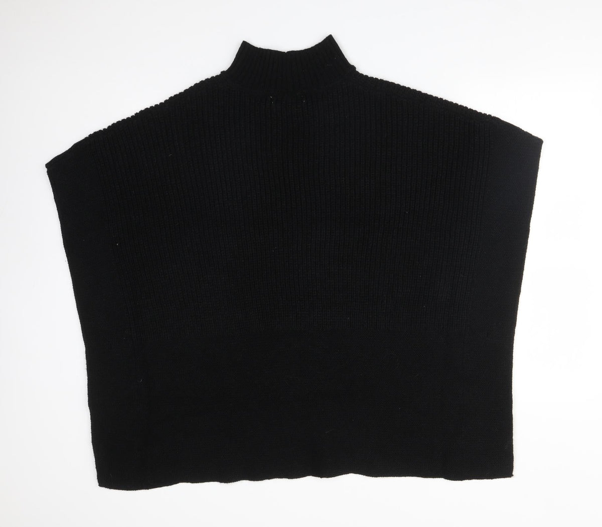 Love Knitwear Womens Black   Jacket Poncho Size M