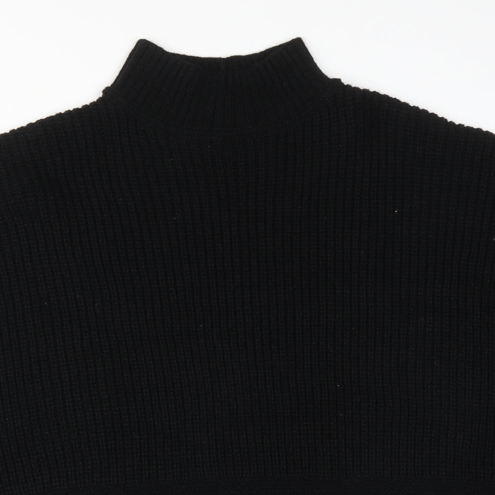 Love Knitwear Womens Black   Jacket Poncho Size M
