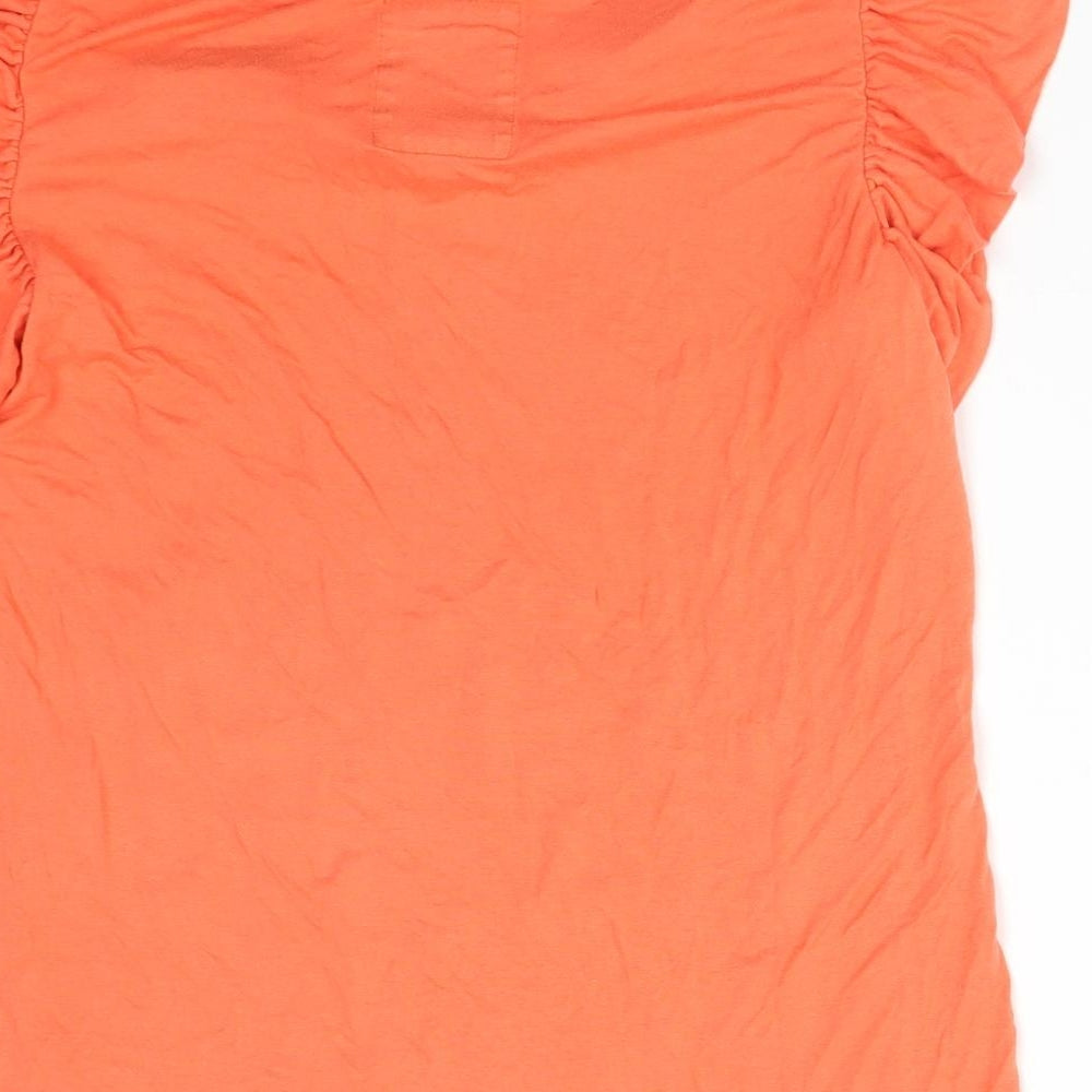 Debenhams Womens Orange   Basic T-Shirt Size 16 Boat Neck