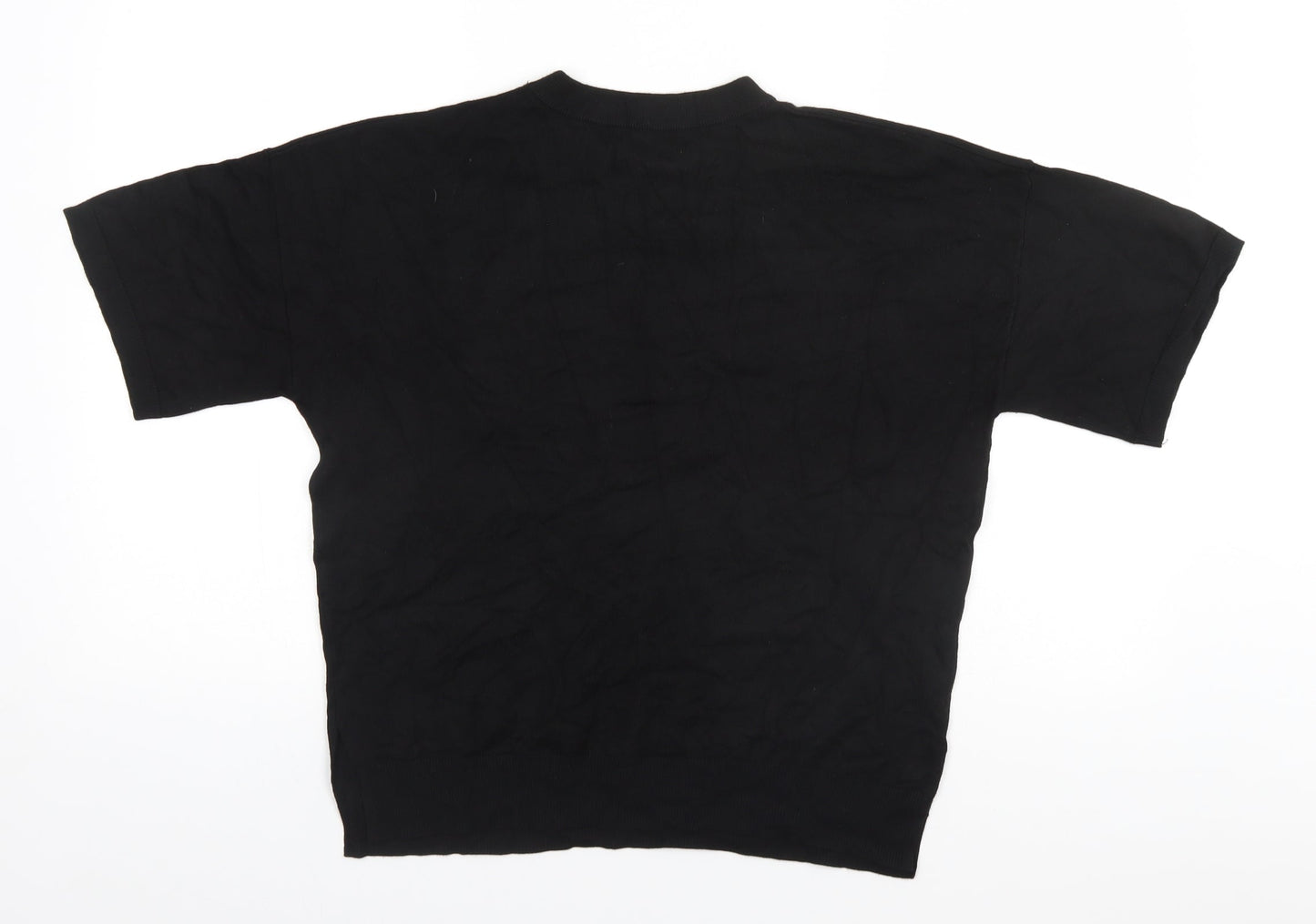 Primark Womens Black Round Neck   Pullover Jumper Size 10