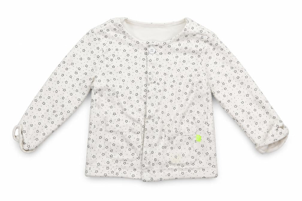 Matalan Baby White Geometric  Jacket  Size 12-18 Months