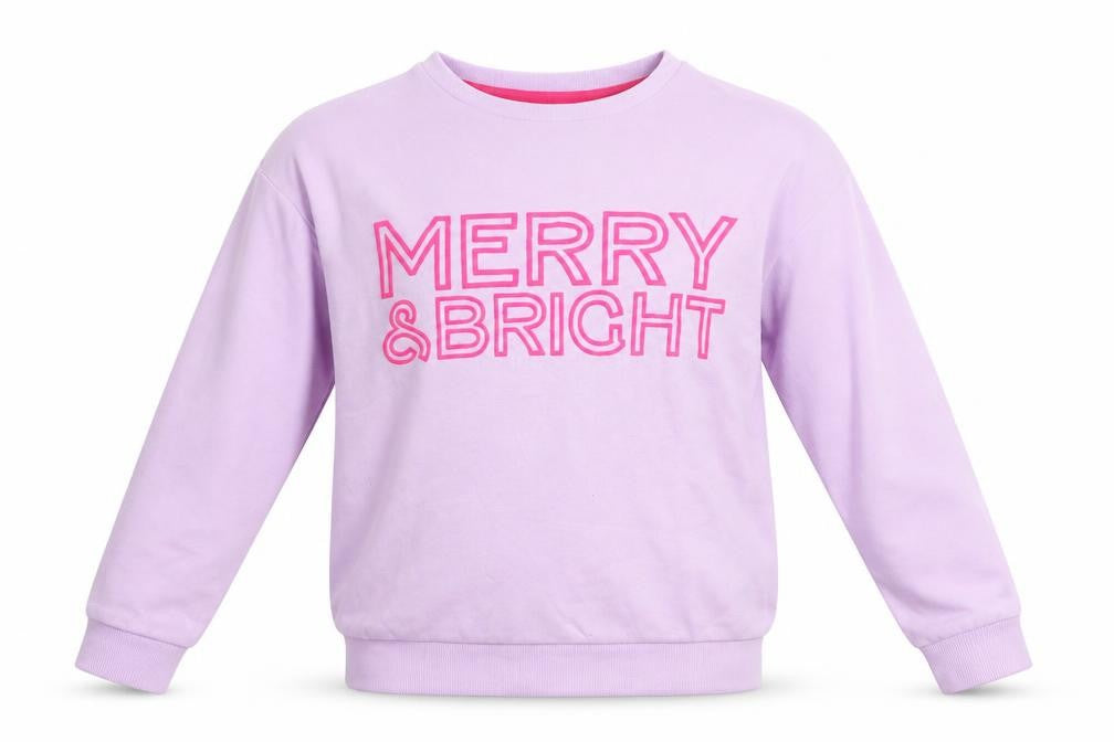Nutmeg Girls Blue Round Neck  Polyester Pullover Jumper Size 10-11 Years   - Merry & Bright