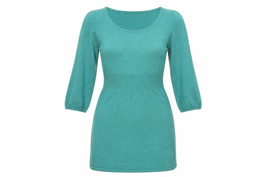 H&M Womens Green  Acrylic A-Line  Size 10 Round Neck