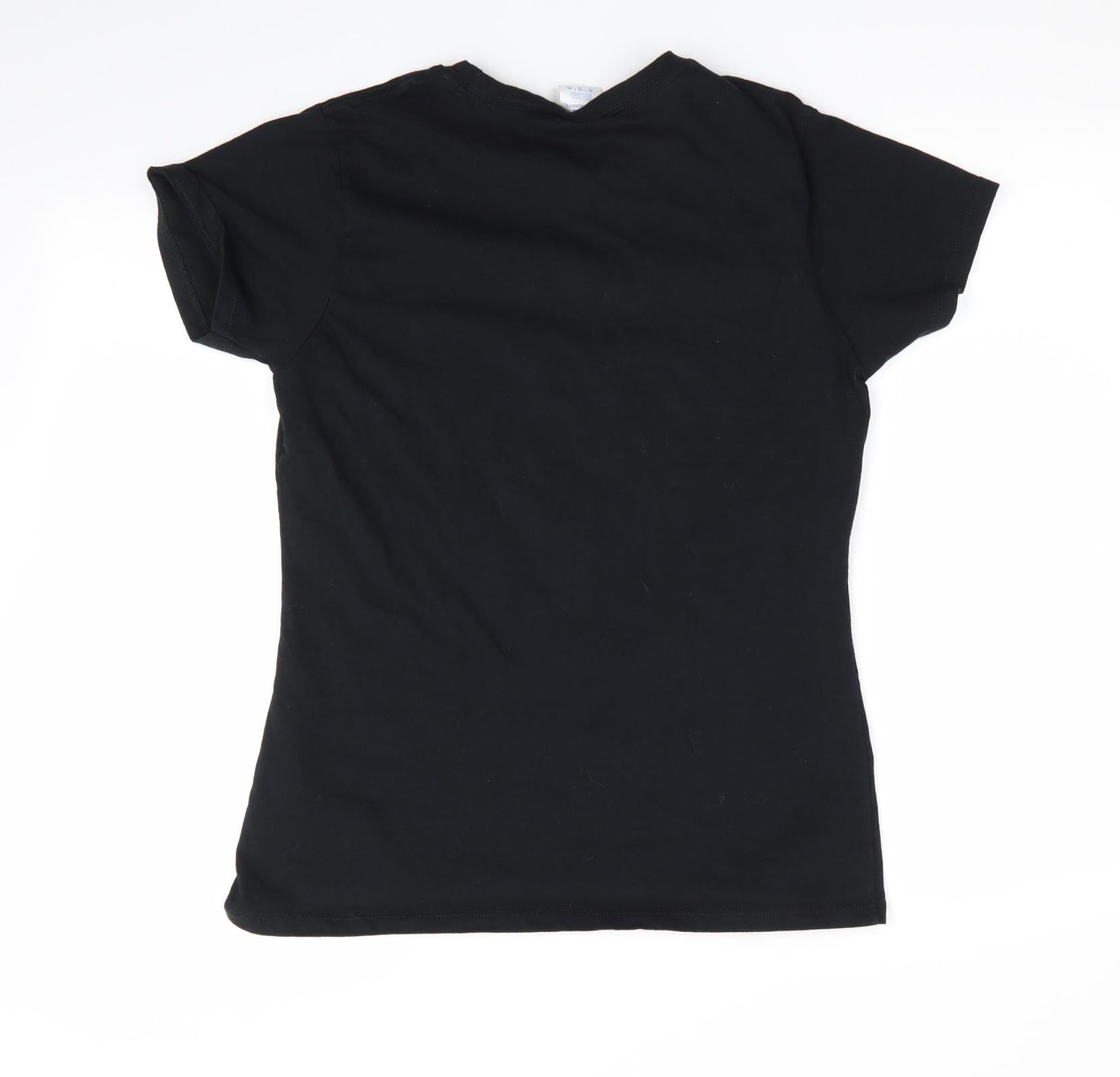 Port & Company Womens Black  Cotton Basic T-Shirt Size M Round Neck - I'm Kind of a Big Dildo