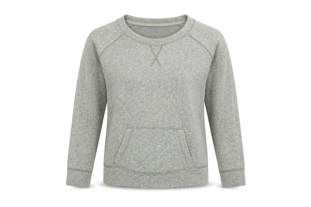 E-vie Womens Green  Polyester Pullover Sweatshirt Size 10   - Green with White Fleck