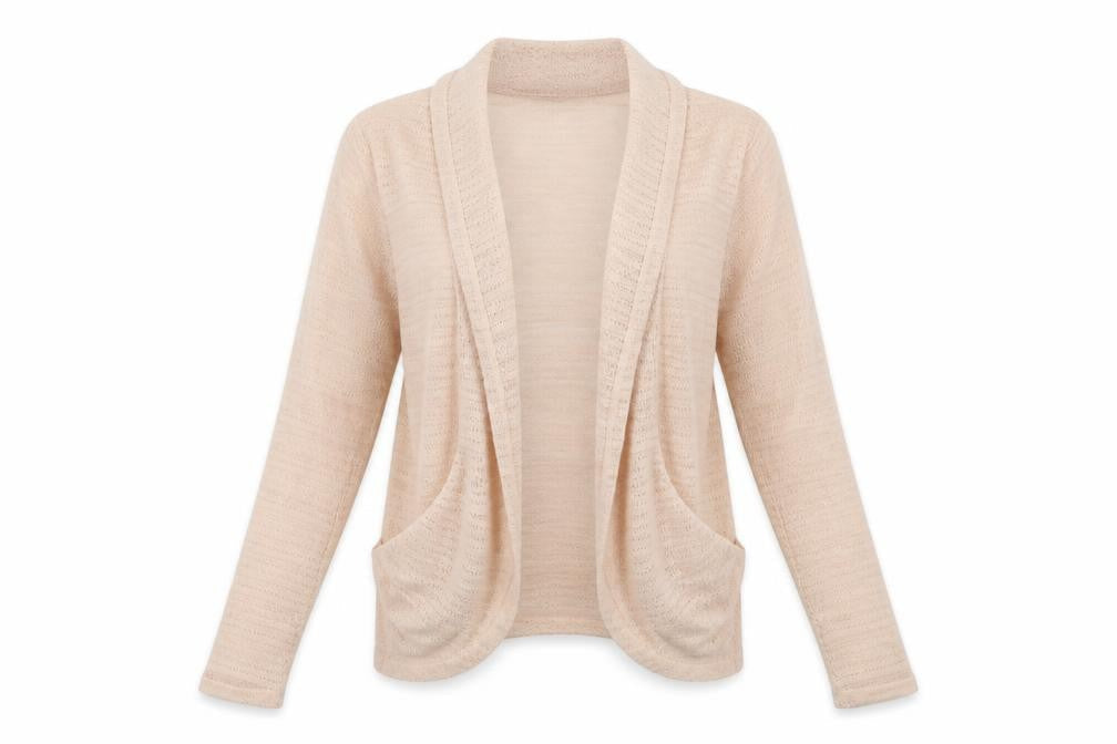 Oasis Womens Pink Collared  Polyester Cardigan Jumper Size L