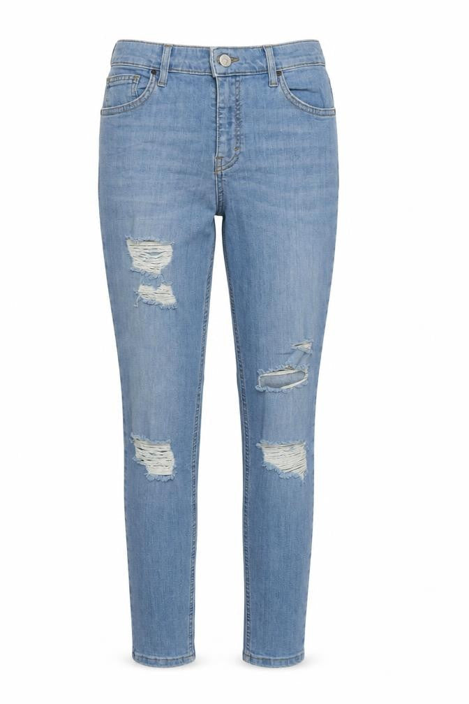 Topshop Womens Blue  Cotton Skinny Jeans Size 30 L30 in Regular