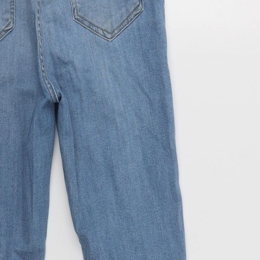Topshop Womens Blue  Cotton Skinny Jeans Size 30 L30 in Regular