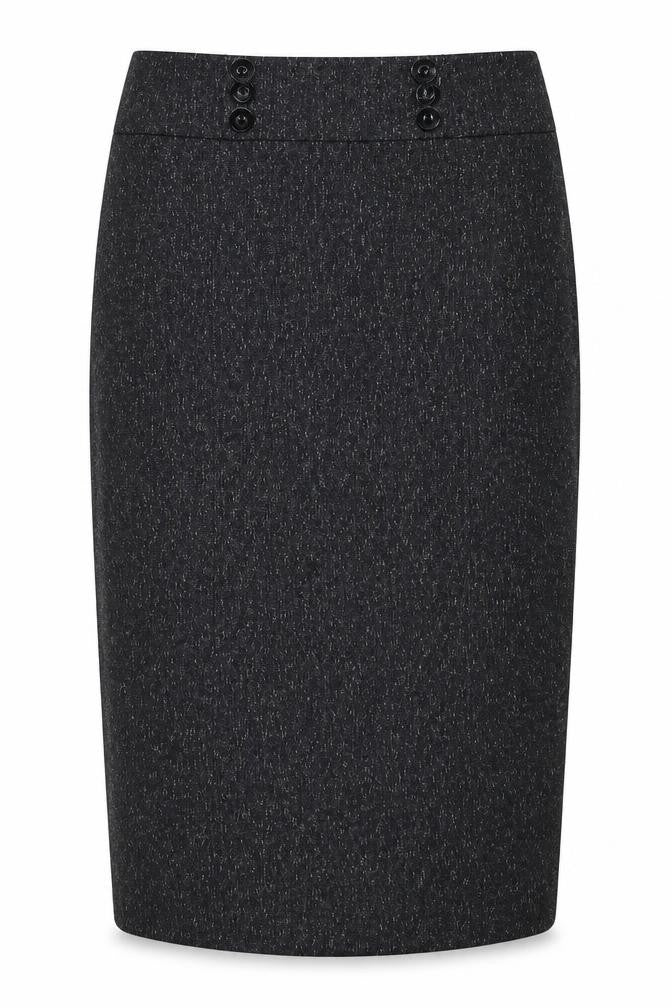 BHS Womens Grey  Polyester Straight & Pencil Skirt Size 12