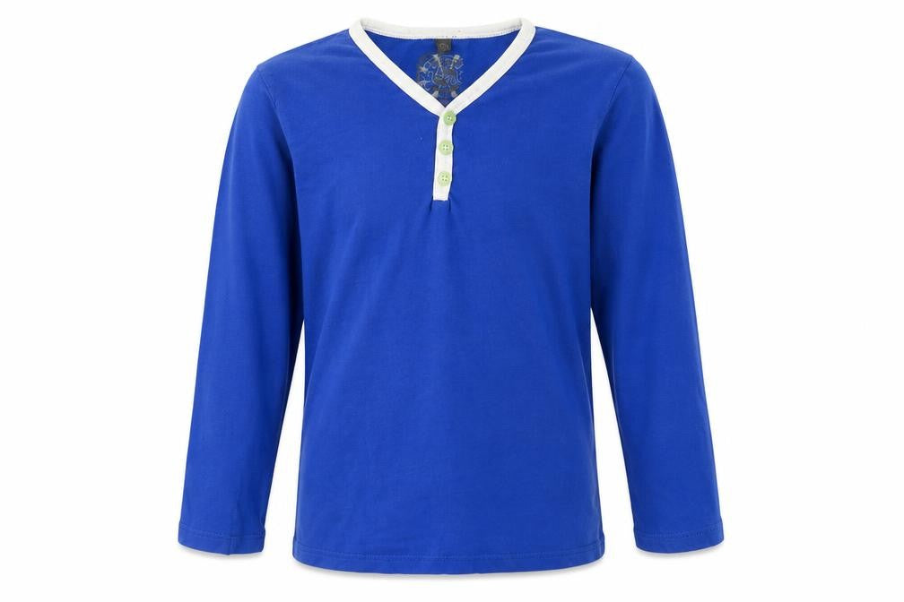 Urban Revival Boys Blue  Cotton Basic T-Shirt Size 9-10 Years V-Neck
