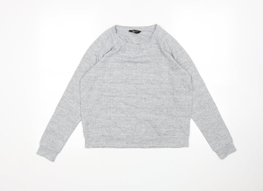 New Look Girls Grey  Polyester Pullover Sweatshirt Size 12-13 Years