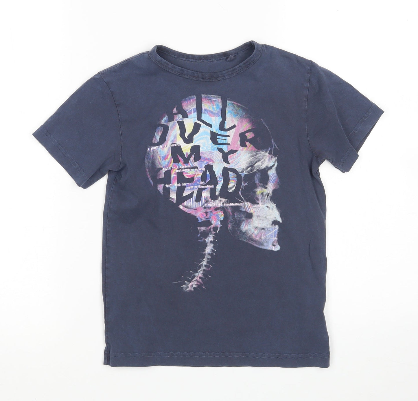 NEXT Boys Multicoloured  Cotton Basic T-Shirt Size 5 Years Round Neck