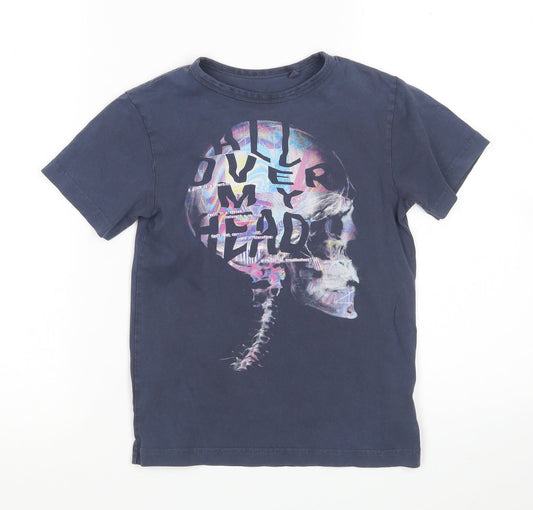 NEXT Boys Multicoloured  Cotton Basic T-Shirt Size 5 Years Round Neck
