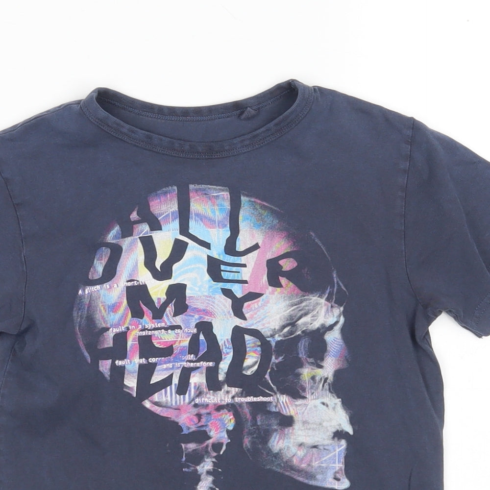 NEXT Boys Multicoloured  Cotton Basic T-Shirt Size 5 Years Round Neck