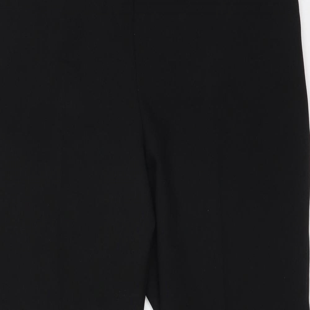 Peacocks Womens Black  Polyester Dress Pants Trousers Size 14 L27 in Regular