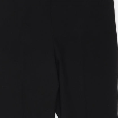 Peacocks Womens Black  Polyester Dress Pants Trousers Size 14 L27 in Regular
