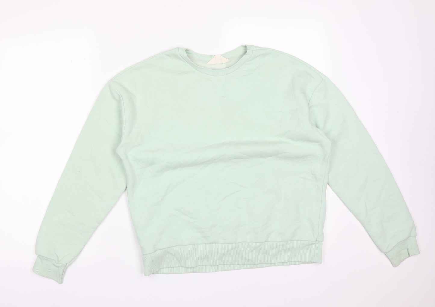 Primark Womens Green  Cotton Pullover Sweatshirt Size XS