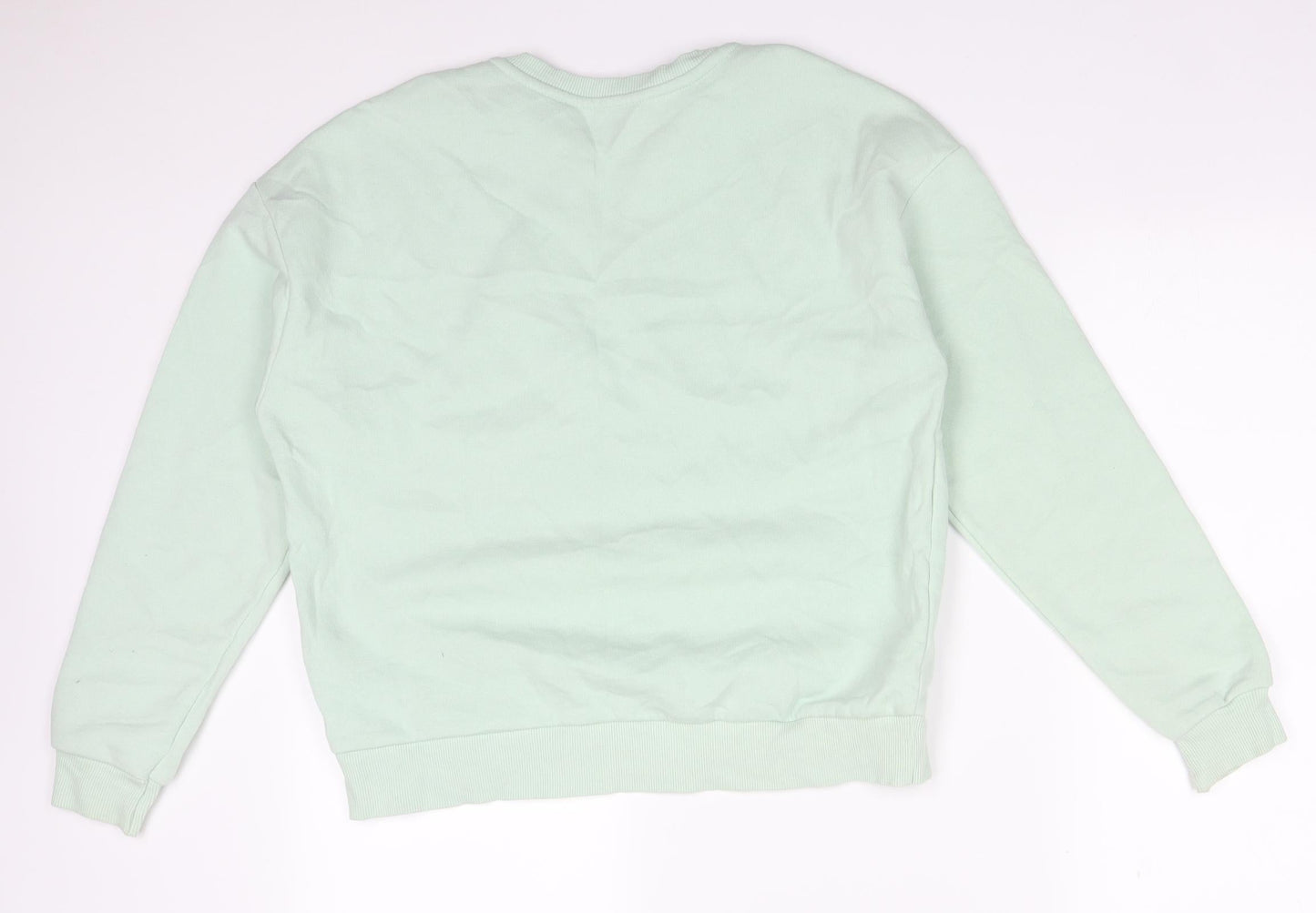 Primark Womens Green  Cotton Pullover Sweatshirt Size XS