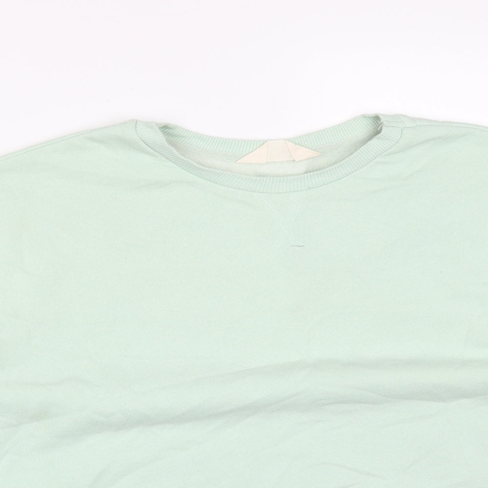 Primark Womens Green  Cotton Pullover Sweatshirt Size XS